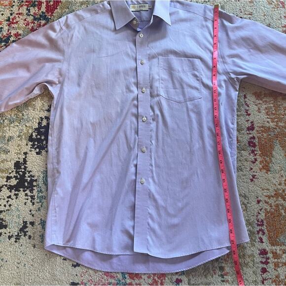 Marks & Spencer Lilac Purple Button Down Shirt 15.5" - Picture 6 of 7